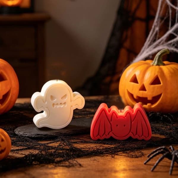 Halloween-tema silikonlysformsett for DIY-hjemmedekorasjon