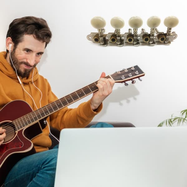 Stämskruvar för Gitarr Enkelt Hål för Klassisk Gitarr 5V 5H