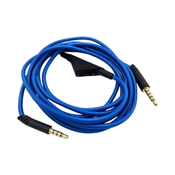 Headsetkabel med volumkontroll 3,5 mm plugg for Astro A10 A40 A30 Gaming Headset Universal 3,5 mm flettet kabelledning