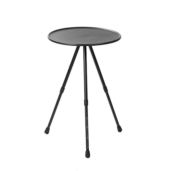 Pyöreä pöytä, taitettava retkipöytä, säädettävä korkeus, kolmijalka Matte Black