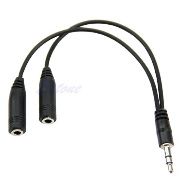 3,5 mm stereolyd 1 han-til-2 hun-kabeladapter One Point Two Jack