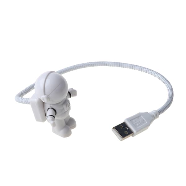 Spaceman USB LED Lys Justerbar Natlampe Gadgets til Computer PC