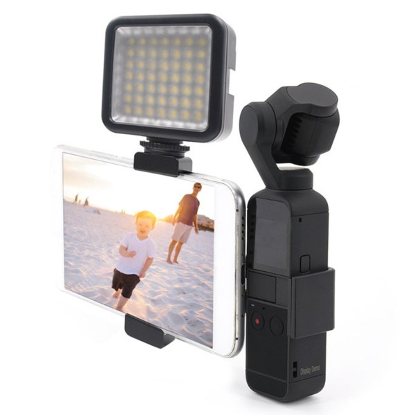 Kamerastativ Mini Bordsstativ Selfie Stick med Cold Shoe Travel Tripod för Osmo Pocket2