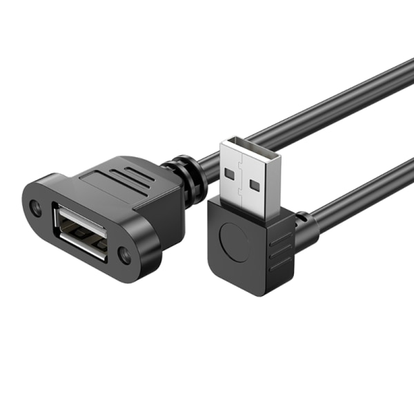 USB2.0-förlängningskabel med skruvhålspanel USB -förlängningssladd stöder laddning och höghastighetsdataöverföring Bärbar null - Up 15cm