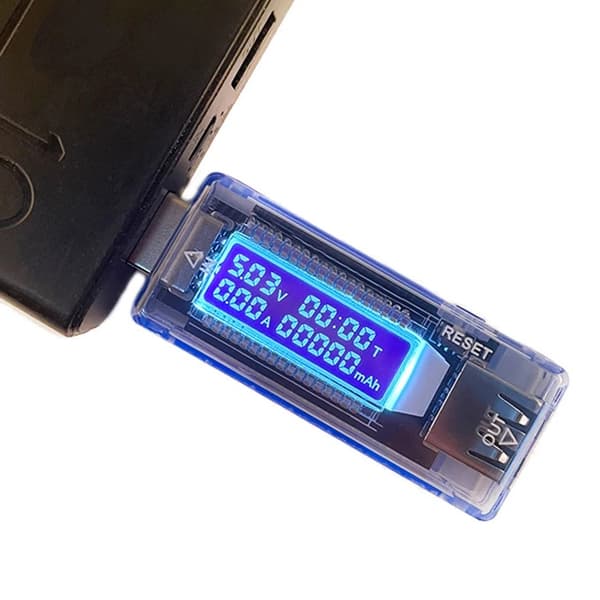 USB-strømmåler med måling af elektrisk strømkapacitet og sikkerhedsbeskyttelse