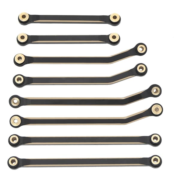 Bearbejdede messingstænger Chassis Linkage Assembly til 1/18 fjernstyret bil