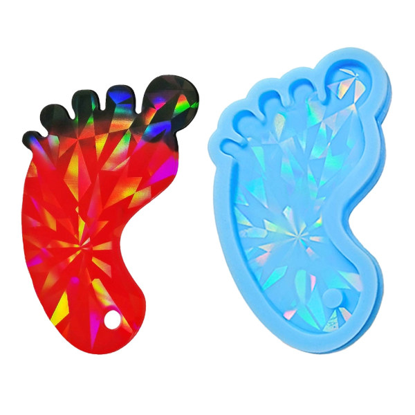 Silikonform for miniatyrnøkkelring Ornament Bag Key Decors Epoxy Resin Mold