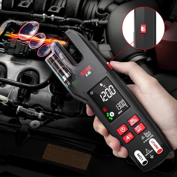 620V Strøm Digital Klemmer Meter AmpMultimeter Håndholdt Tester 9999Teller