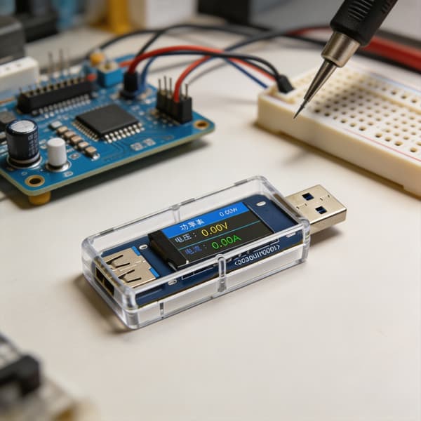 Professionel USB-strømskærm med digitalt display strømmåler tester