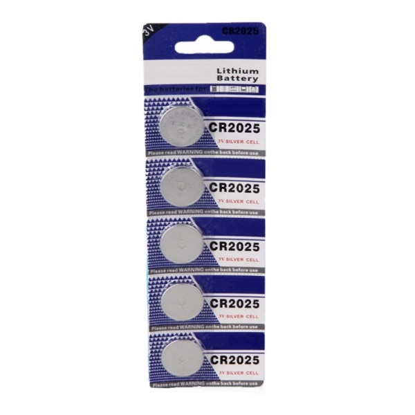 Kvalitet CR2025 Batteri Møntceller Batteri Pålidelig ydeevne Praktisk størrelse null - 5 pieces