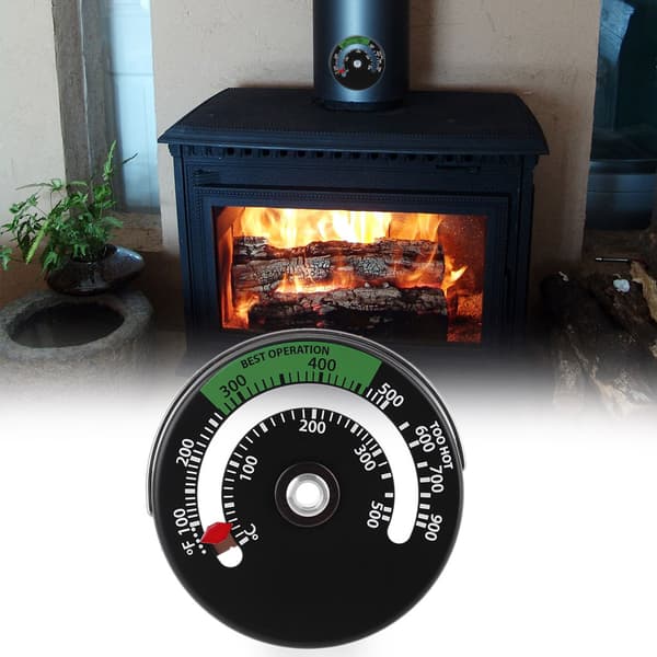 Magnetisk røykrørstermometer vedovn vedbrenner røyktemperaturovervåker