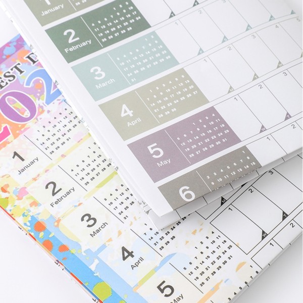 2024 Väggkalender Planer Sheet Årlig Månatlig Veckodaglig Dagsplanerare Att göra Lista Hängande agenda Schema Organizer null - A