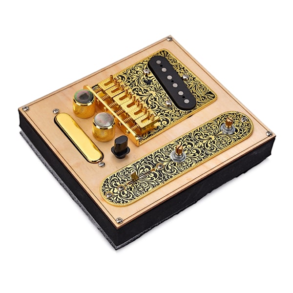 Elektriske gitardeler 3-veis bryterkontrollplate 6-strengs gitarhals pickups