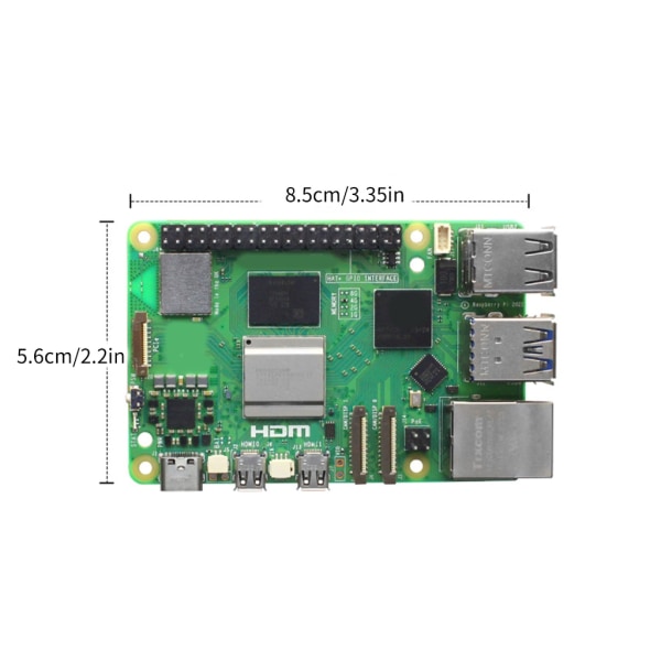 Moderkort för RPi 5 Officiell originalmodell för RPi5 4GB / 8GB minne tillval null - UK 8GB