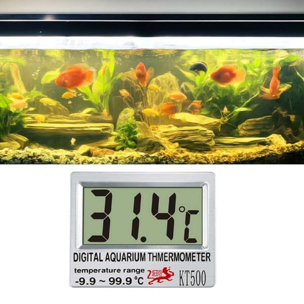 Undervanns LCD digitale akvarietermometre for overvåking av vanntemperatur
