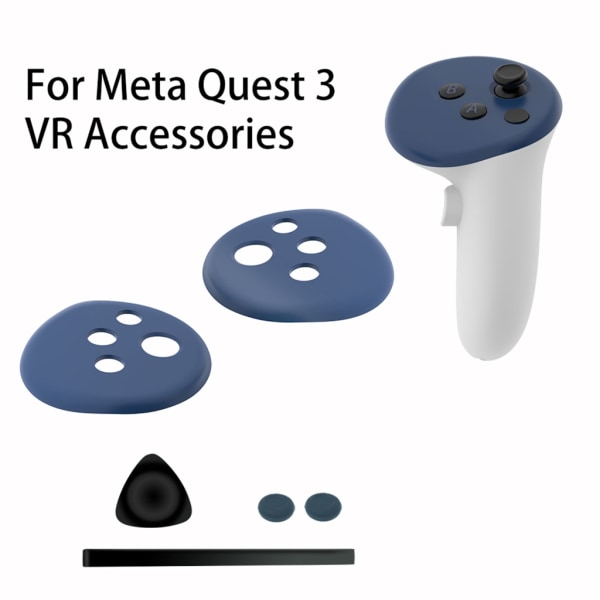 1Set VR Games Shooting Protective Cover för Quest3 VR vänster och höger Blue