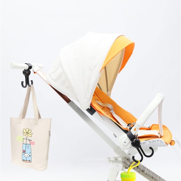 Sittvagnskrokar Barnvagn Hängande Klämma Krokar Roterbar Krok Mommy-Bag Organizer Krokar