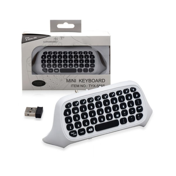 Mini USB Reciver Bluetooth-kompatibelt tangentbord Tangentbord Spel Chatpad för X Box Series S/X Controller
