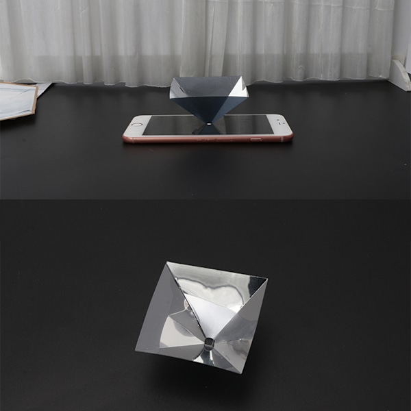 3D Hologram Pyramide 360 Graders Display Projektor for Smart Mobiltelefon