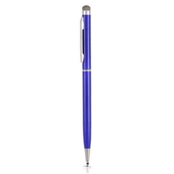 2 i 1 ritpenna för pekskärmar Universal Capacitive Stylus Penna för surfplatta Dark Blue