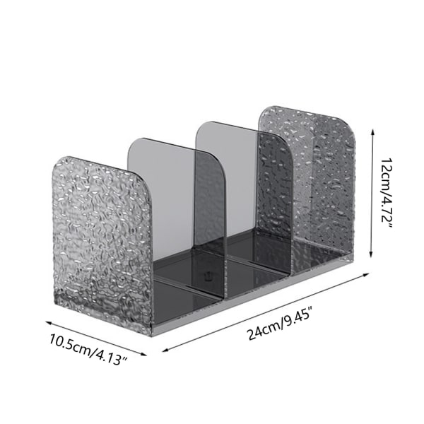 Bokhyllor Bokslut PET bokstöd Desktop bokhylla Bokstöd Stöd för skolan Grey