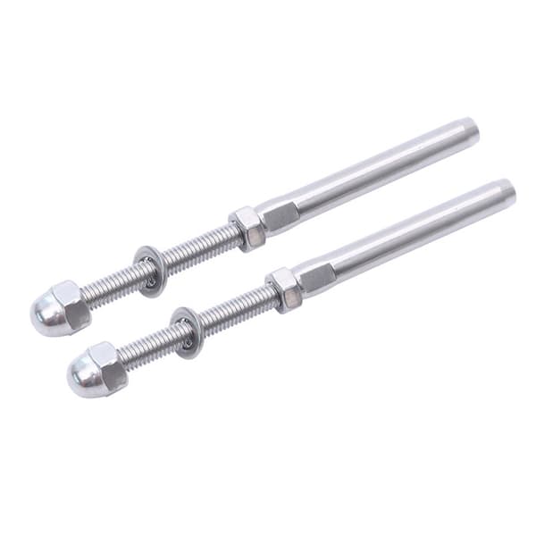 20 stk. T-316 Kabelrækværkssæt Rustfrit stål Trappe Dæk Stolpe Hardware