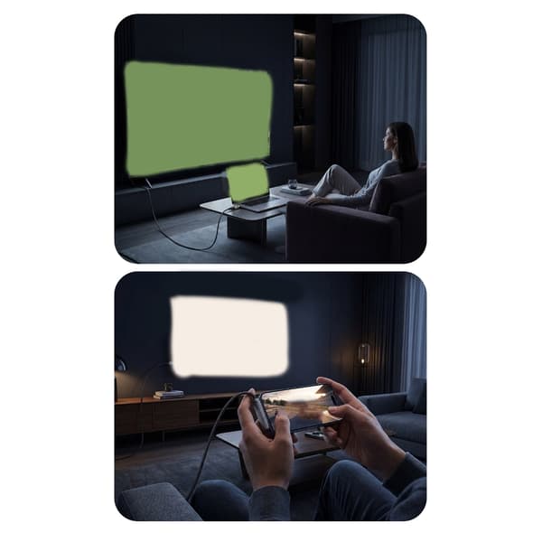 DisplayPort-kabel för USB C-enheter med vikbart stativ, typ C-videokabel