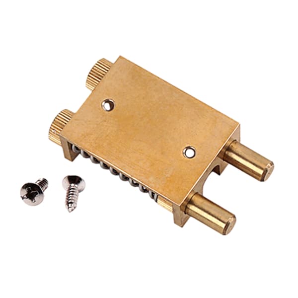 Gitarrtremolo Stopper Stabiliseringsanordning Dubbelstångs Mässing Tremolo Bryggsystem
