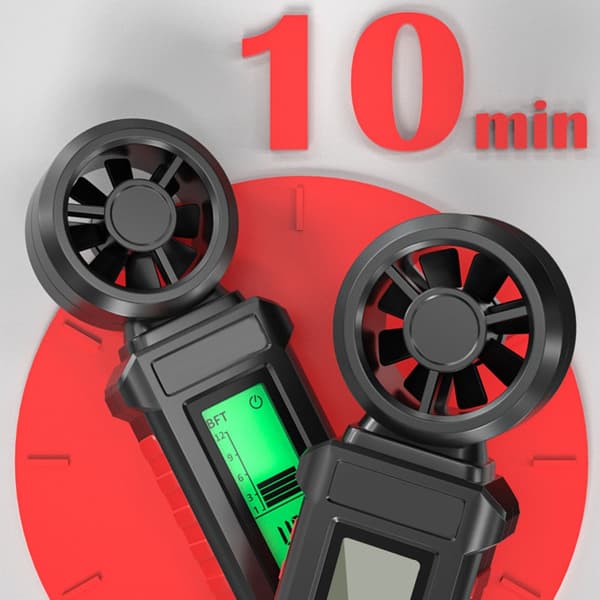 Digitalt vindanemometer for meteorologi, navigasjon og utendørsaktiviteter