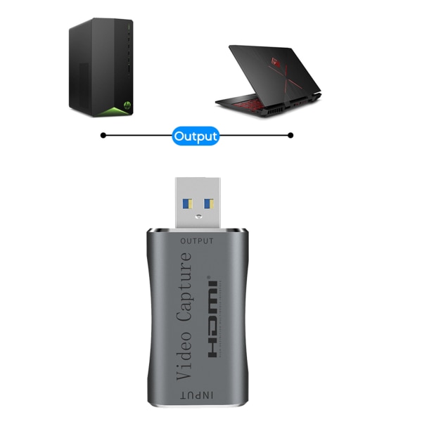 USB3.0 Vedio Capture Card Stöd 4K60hz HDMI-kompatibel video och ljud för dator Online Broadcast Teaching Gaming