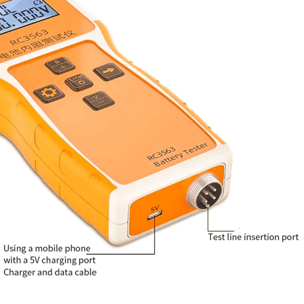 Pålitligt 18650 batteriimpedansspänningstestverktyg för labb och verkstäder