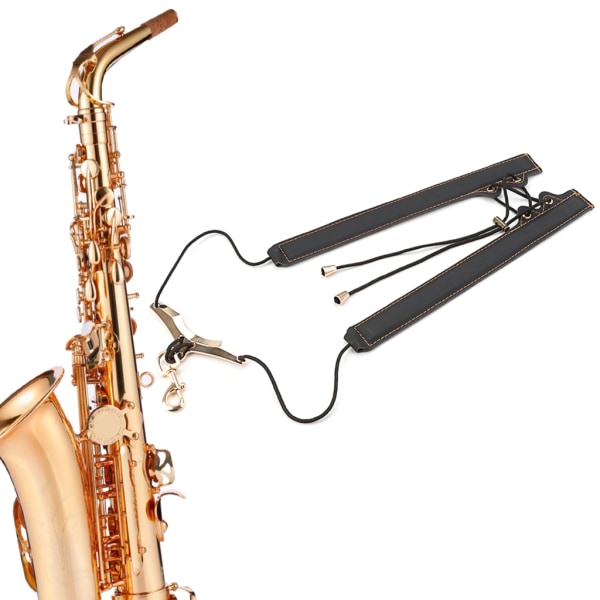 Saxofon axelrem Längd Justerbar Mjuk Axel Sele Nackrem
