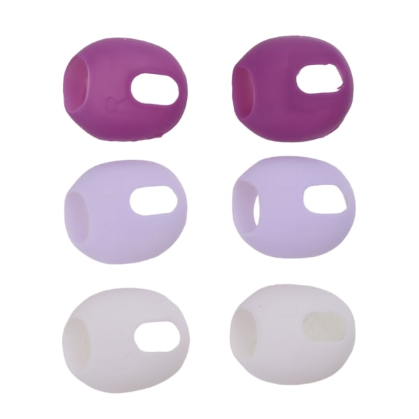 3 set öronproppar för Airpods Pods 3 öronskydd i silikon Bluetooth-kompatibla hörlurar Öronproppar Öronkuddar Ultratunna halkskydd Deep purple lavender