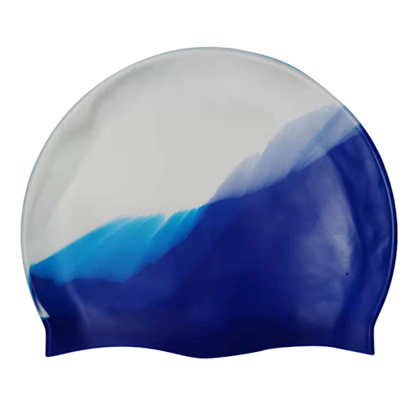 Svømmehat, Børns Silikonesvømmehat, Elastisk Svømmehat, Svømmehat Gray blue