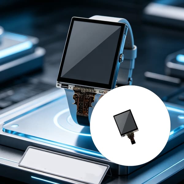 Rektangulär klockskärmsmodul LS013B7DH05 LCD för reparation av småelektronik