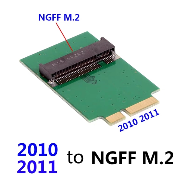 2010 2011 till M.2 NGFF SSD Converter för A1369 A1370 Adapter för Book Air M.2 SSD Converter Card
