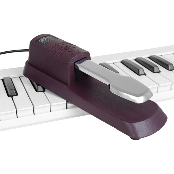 Universal fotpedal digitalpiano og keyboard sustainpedal enkel å bruke Purple