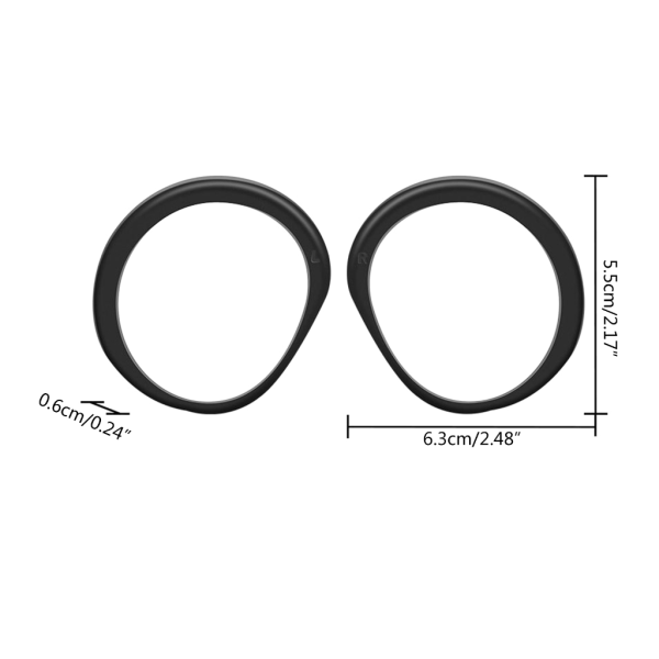 anti-scratch ringar för PICO 4 Myopia-lins Magnetiska glasögonramsringar 2st