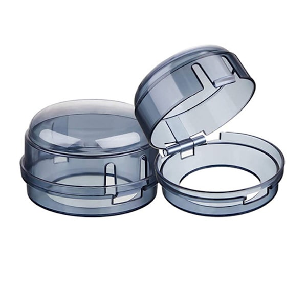 2kpl Baby turvauunin lukituskannet Kaasulieden nupit Kannet Keittiön liesituulettimen nupin kansi Lapsilta cover Clear View Lieden nupin kannet