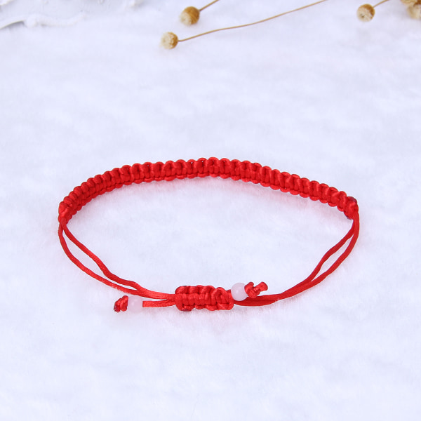 Personlig röd sträng flätad armband Kabbalah stickning armband Smycken dekor