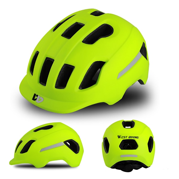 Ultralätt MTB-cykelhjälm med reflexer för män, kvinnor och unisex, för bergscykling och cykling Blue