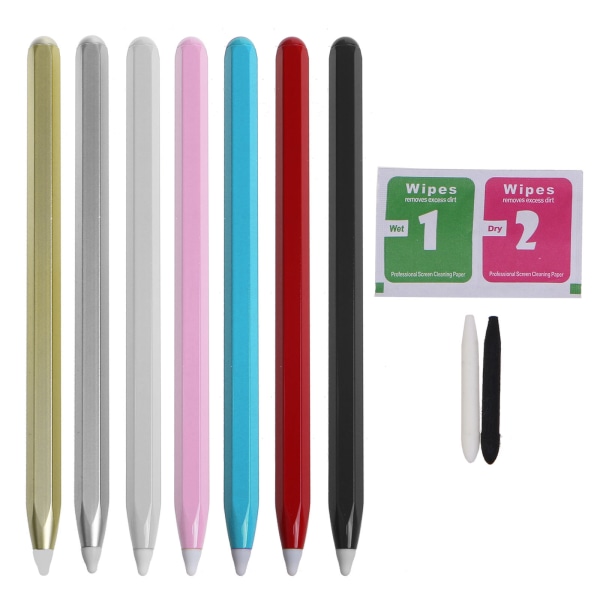 Universal 2 i 1 Stylus ritplatta pennor Kapacitiv skärmpenna för pekpenna för mobil Android-telefon för Smart Penci Pink