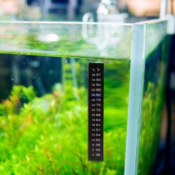 Klistermärke Temperatur termometer Akvarium självhäftande remsa för bryggning 18 - 34 ℃