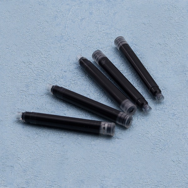 5 st JinHao bläckpatroner reservoarpenna påfyllning i svart/blått skrivverktyg Black