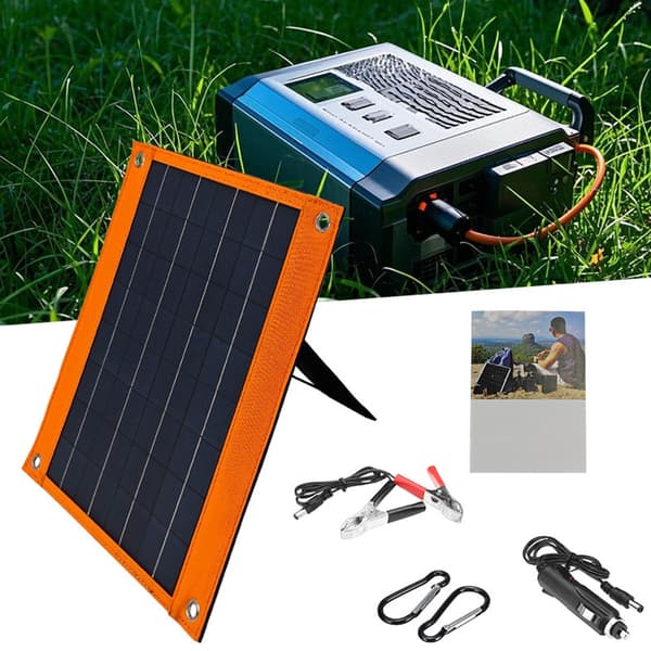 Effektiv 16W solcellepanellader 18V Rask strømforsyning Bærbar design