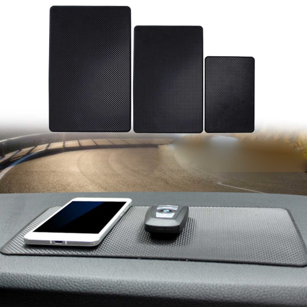 Car Magic Anti-Slip Dashboard Pad Halkfri silikonmatta Telefon för nyckelhållare Magic Pads Matta för myntnycklar 27x15cm