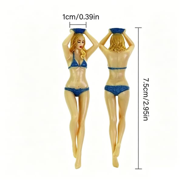 Happy Bikini-tema Golf Tees Sæt Premium Plastik Konstruktion Ideel Til Golffans