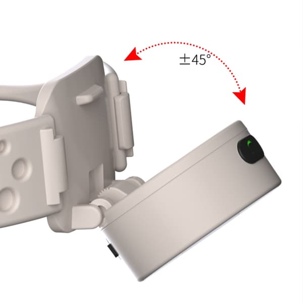 Liten hodelykt med 5 innstillingsmoduser, ergonomisk stropp, justerbar LED-lampe