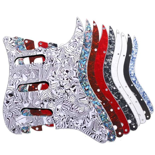 Retro-St Elektrisk Gitar Pick Guard Scratch Plate Musikkinstrument Tilbehør Abalone shell