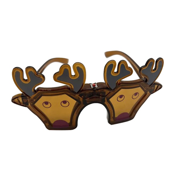 Julefest Light Up LED Solbriller LED Flash Briller Flash Glitter briller Julepynt kostume 4 stilarter